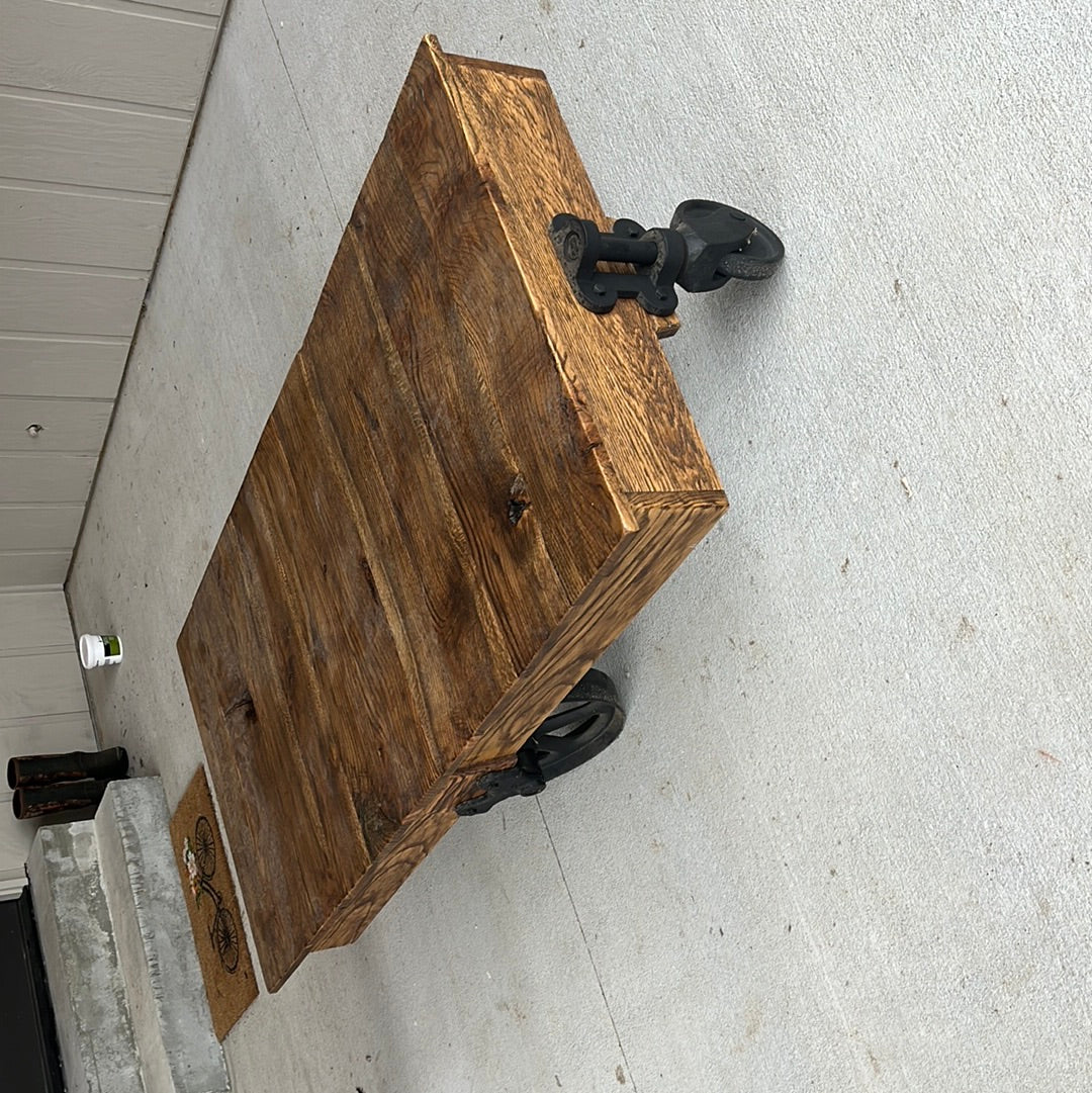 Railroad Cart Coffee Table made of Spalted White Oak