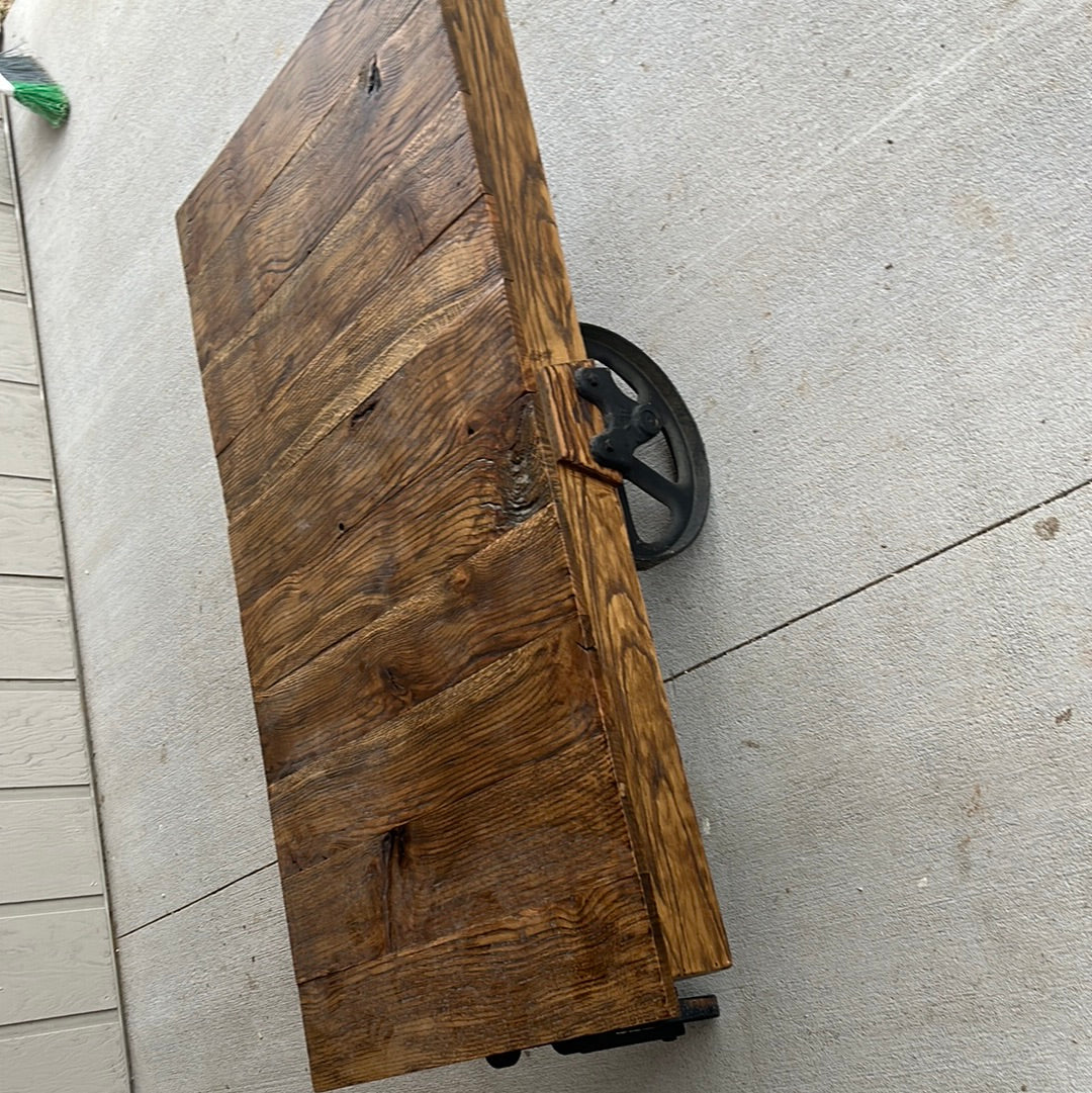 Railroad Cart Coffee Table made of Spalted White Oak