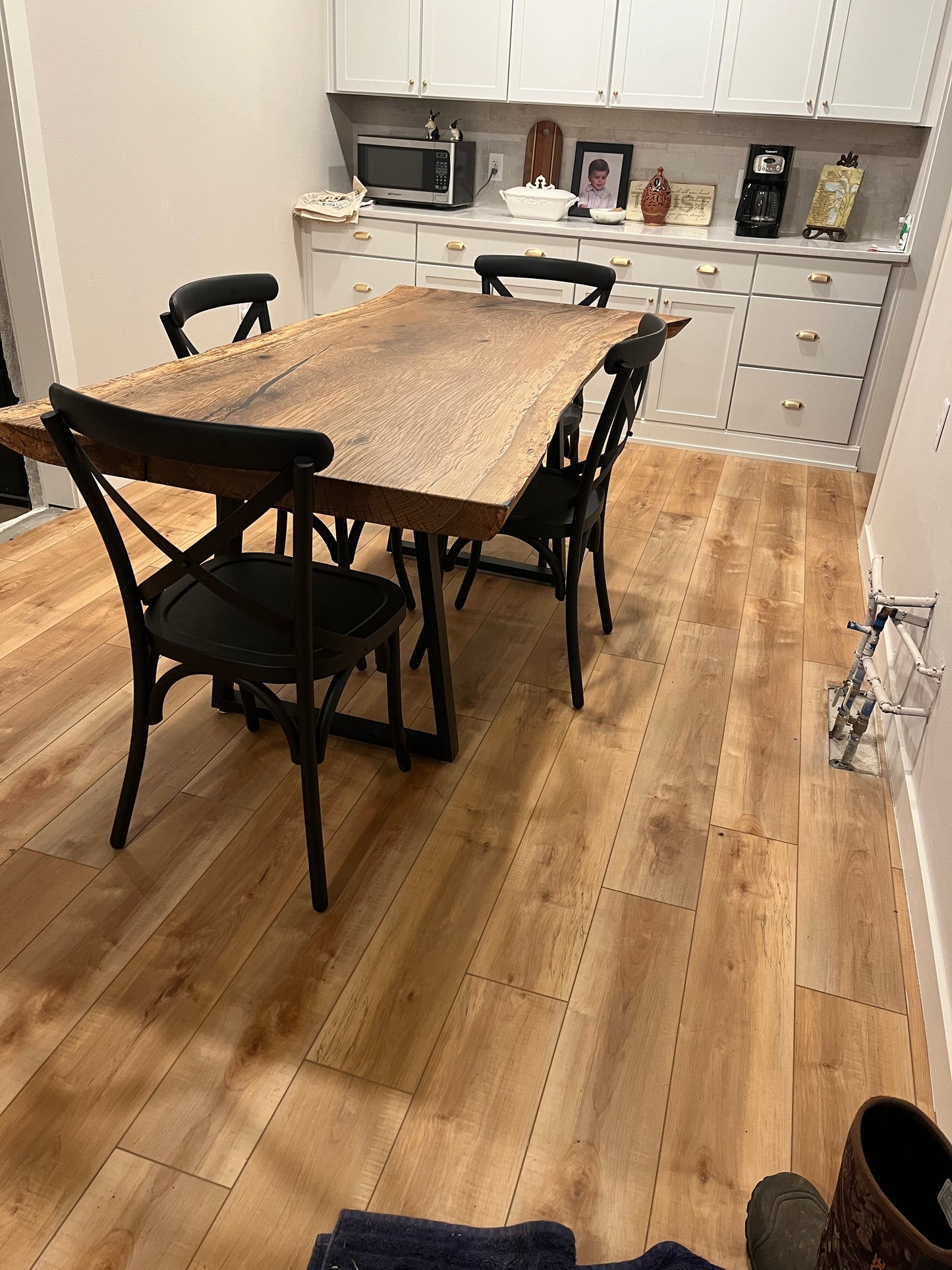 White Oak Slab Dining Table